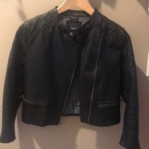 GAP girls faux leather jacket